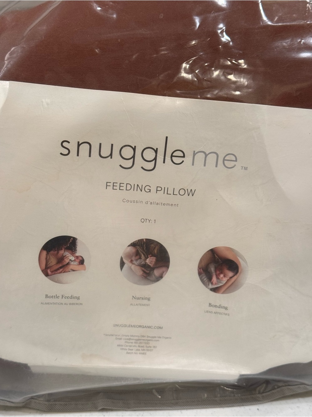 Snuggle Me Organic Feeding Pillow ~ Used 1X - Picture 4 of 7
